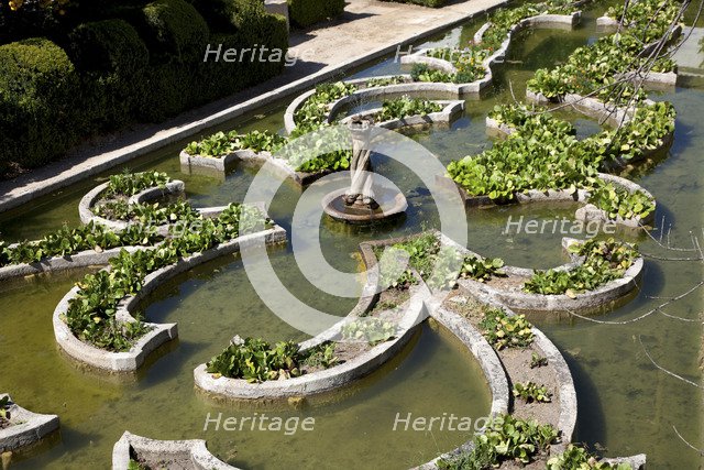 Pond garden, Garden of the Episcopal Palace, Castelo Branco, Portugal, 2009.  Artist: Samuel Magal
