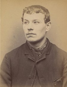 Mursch. Eugène. 24 ans à Schlestatt (Bas-Rhin). Ciseleur. Anarchiste. 18/3/94., 1894. Creator: Alphonse Bertillon.