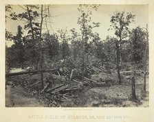 Battle Field of Atlanta, GA No. 1, July 22, 1864. Creator: George N. Barnard.