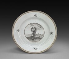 Plate: Female Figure, 1700s. Creator: Unknown.