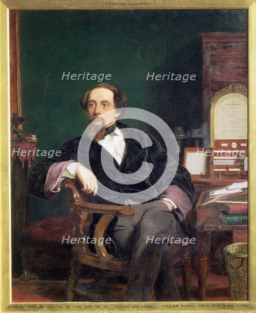 Charles Dickens, English novelist, 19th century. Artist: William Powell Frith