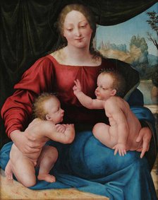 Virgin and child with John the Baptist as a Boy. Creator: Cesare da Sesto (1477-1523).
