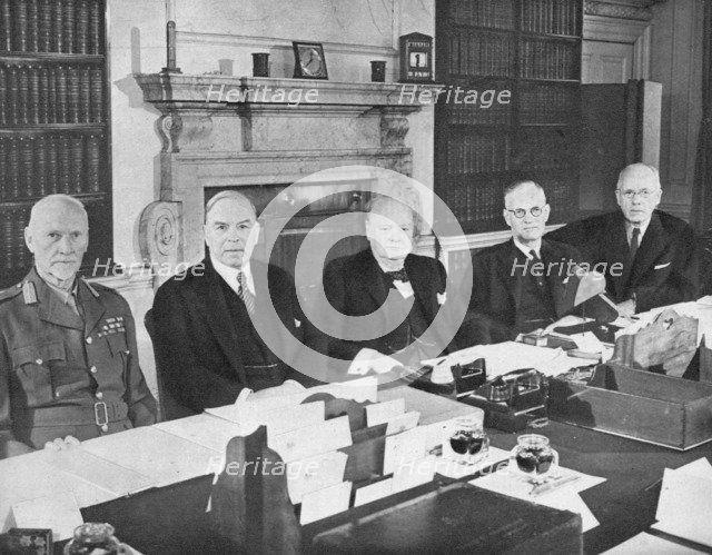 'Mr Churchill with the Commonwealth Prime Ministers', 1944 (1955). Artist: Unknown.