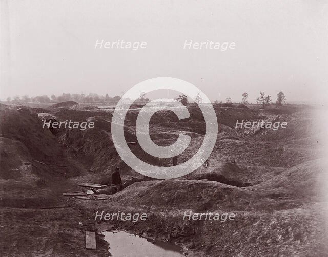 The Crater, Petersburg, 1864. Creator: Tim O'Sullivan.