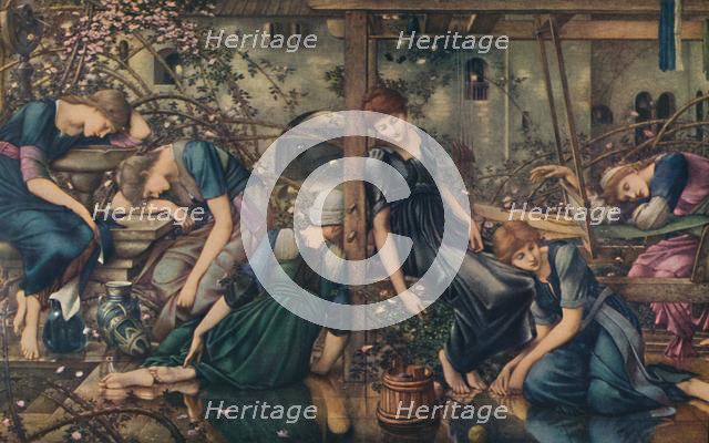 'The Briar Rose; The Garden Court', c1890, (1922). Creator: Sir Edward Coley Burne-Jones.