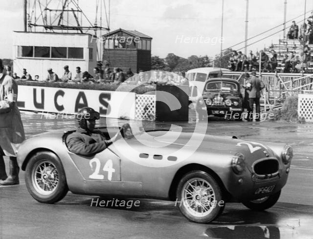 Austin Special, J.W. Whitehouse at Silverstone 1954. Creator: Unknown.