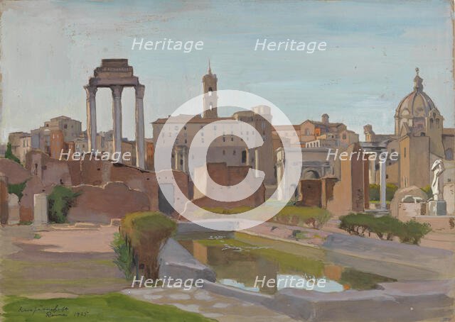 Forum Romanum, 1925. Creator: Eero Jarnefelt.