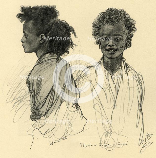 'Beduine Jungen in Assuan',  1898. (pg 30)  Creator: Christian Wilhelm Allers.