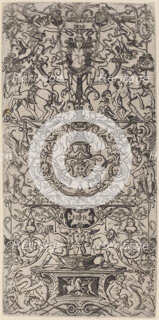 Ornament Panel: Mars, God of Battles, c. 1507. Creator: Nicoletto da Modena.