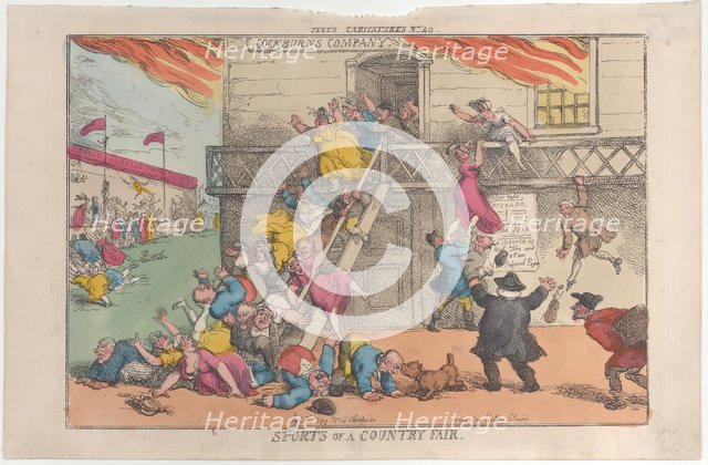 Sports of a Country Fair, October 5, 1810., October 5, 1810. Creator: Thomas Rowlandson.