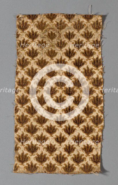 Fragment (Dress Fabric), Italy, 1650/1700. Creator: Unknown.