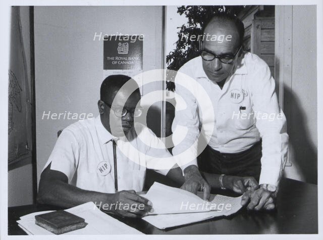 Mr Phillip Goldson, leader of the National Independence Party, British Honduras, March 1965.  Creator: Unknown.