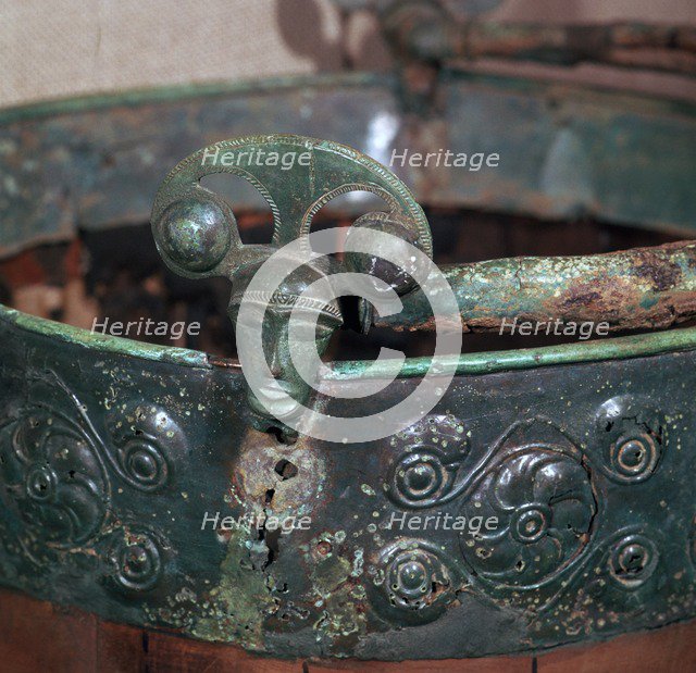 Bucket handle from a Late Iron Age cremation burial, Iron Age, c75-c25 BC. Artist: Unknown