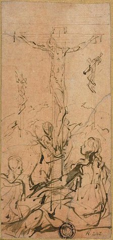 Crucifixion, 1524/27. Creator: Parmigianino.