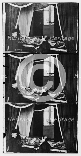 Archbishop Hughes, prepared for burial, 1864 January. Creator: Unknown.