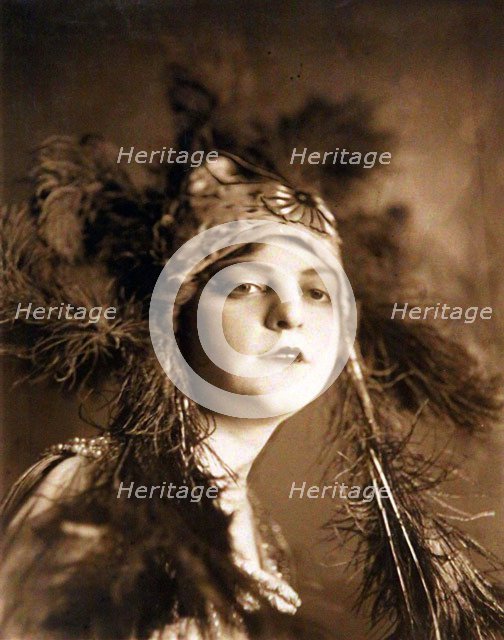 Vera Nemchinova, Russian ballet dancer, 1910s. Artist: Anon