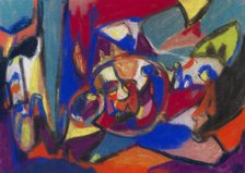 Composition (Worship), 1930. Creator: Hölzel, Adolf (1853-1934).