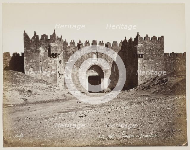 Porte De Dagnas A Jerusalem #287, Printed c.1870. Creator: Felix Bonfils.