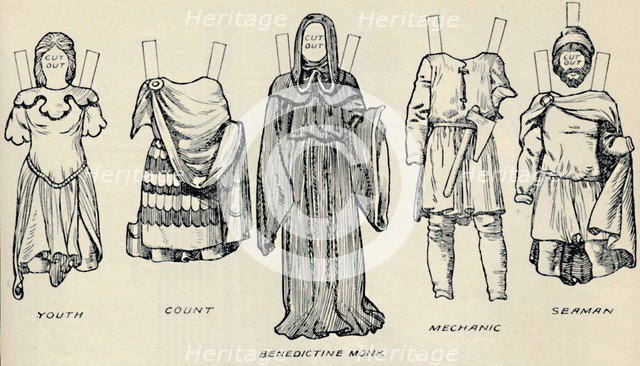 'The Gallery of British Costume: The Dress People Wore in Norman Times', c1934. Artist: Unknown.