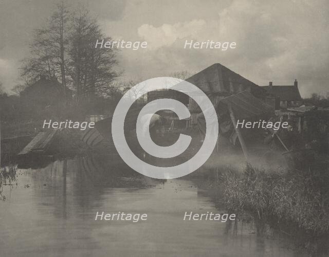 A Norfolk Boat-Yard, 1886. Creators: Dr Peter Henry Emerson, Thomas Frederick Goodall.