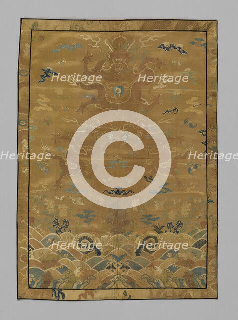 Panel (Dress Fabric), China, Qing dynasty (1644-1911), 1875/1900. Creator: Unknown.