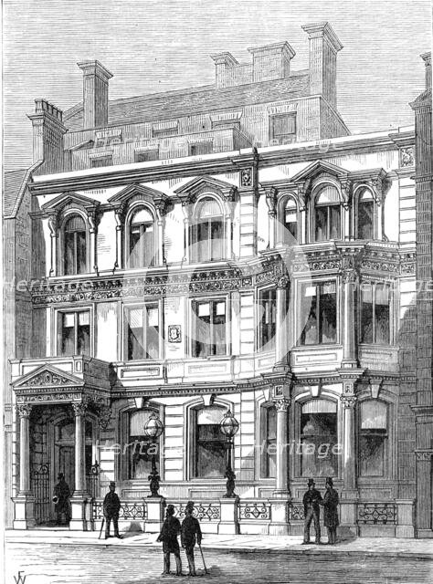 New building of the City Carlton Club, 1880. Creator: Unknown.