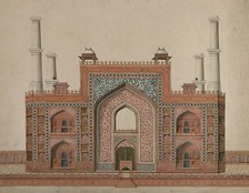 Sikandra, near Agra, Uttar Pradesh: gateway to the mausoleum of the... (between 1800 and 1899?). Creator: Unknown.