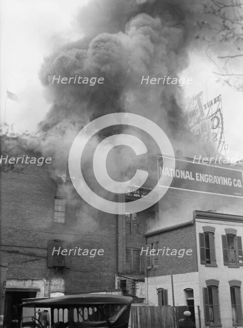 National Engraving Co. Washington, D.C. - Fire, 1917. Creator: Harris & Ewing.