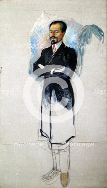 Portrait of Ernest Thiel (1859-1947). Artist: Munch, Edvard (1863-1944)