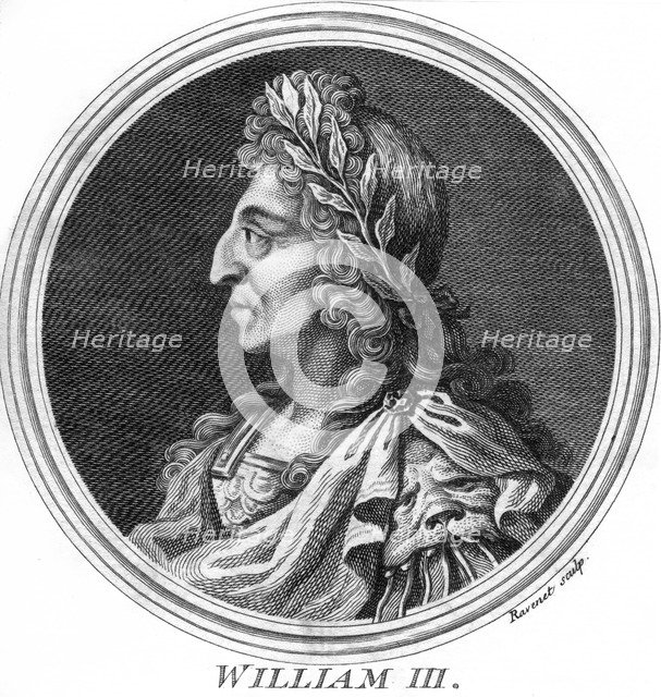 William III, King of England, Scotland and Ireland.Artist: Ravenet