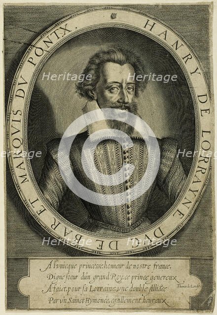Henri II, Duc de Lorraine, 1599/1604. Creator: Thomas de Leu.