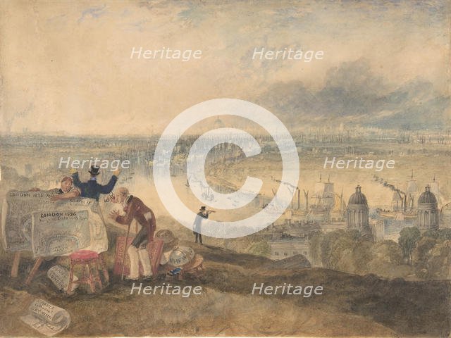 View of London from Greenwich, 1825. Creator: JMW Turner.