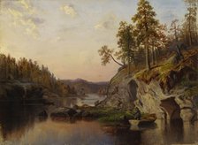 Landscape at Häme, 1860-1867. Creator: Emma Gyldén.