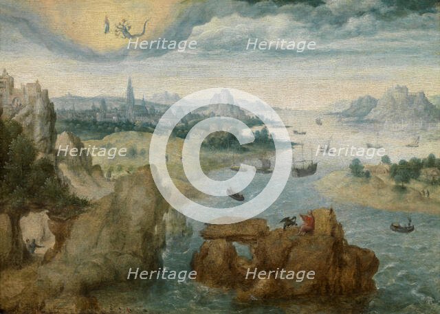 Saint John on Patmos, 1500-1515. Creator: Anon.