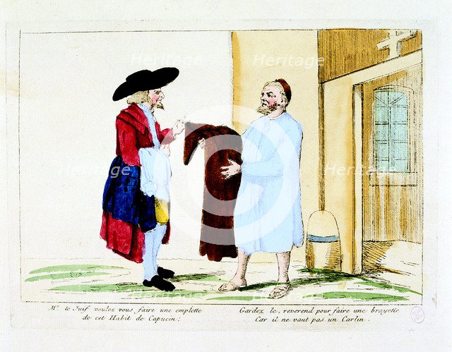Suppression of religious orders during the French Revolution, late 18th century. Artist: Unknown