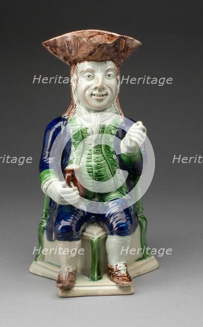 Toby Jug, Staffordshire, 1780/90. Creator: Staffordshire Potteries.