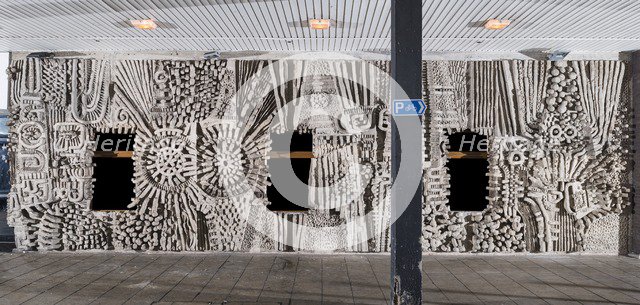 Relief mural by William Mitchell, Bull Yard, Coventry, West Midlands, 2014. Artist: Steven Baker.