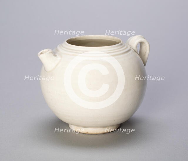 Globular Ewer, Five Dynasties period (907-960) or Northern Song dynasty, c. 10th/11th century. Creator: Unknown.