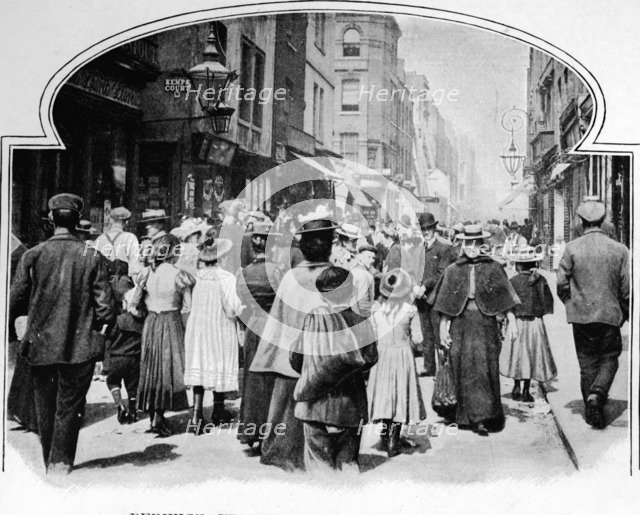 Berwick Street on a Sunday morning, c1901 (1901). Artist: Unknown.