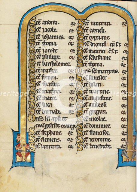 Decorated Text Page; Psalter, third quarter of 13th century. Creator: Unknown.