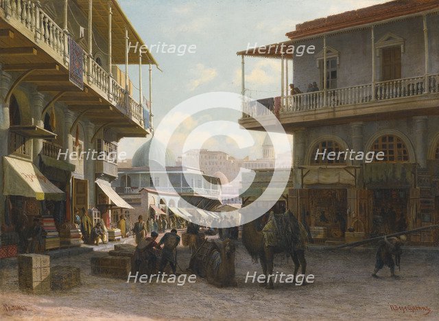 View of Tiflis, 1874. Artist: Vereshchagin, Pyotr Petrovich (1836-1886)