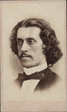 Portrait of the composer Josef Strauss (1827-1870), ca 1860. Creator: Schrank, Ludwig (1828-1905).