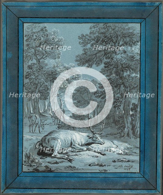 The Sick Stag, 1733. Creator: Jean-Baptiste Oudry.