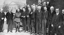 David Lloyd George, British Prime Minister, with some of his colleagues, 1917 (1936). Artist: Unknown