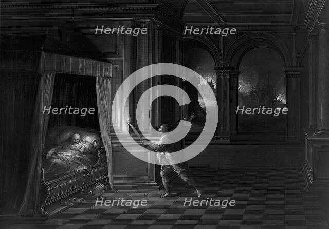 Aeneas Rescuing Anchises from Burning Troy, 1605/20. Creator: Hendrik van Steenwyck II.