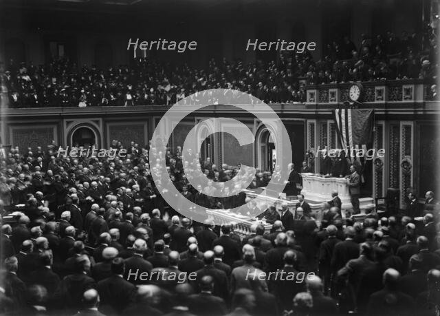 Wilson Before Congress... 3 February 1917. Creator: Harris & Ewing.