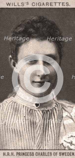 H.R.H Princess Charles of Sweden, 1908.Artist: WD & HO Wills