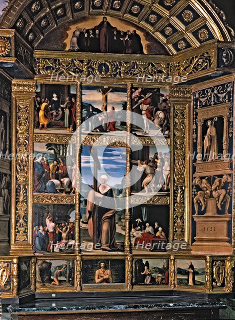 Altarpiece of Saint Helen, 1521, by Pedro Fernandez.