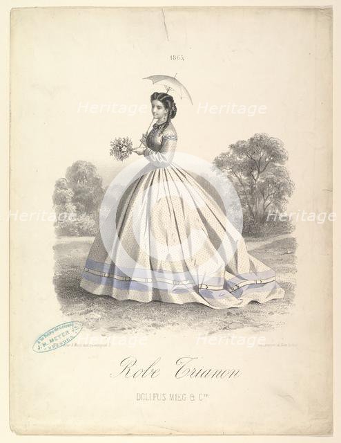 Robe Trianon, Dollfus Mieg & Cie, 1865. Creator: Lemercier et Compagnie.