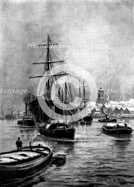 Wintry Weather at Gravesend, 1895. Creator: Lascelles.